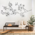 Cherry Branch Wall Art Decal for Home Decor