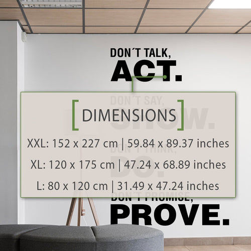 Office Wall Art Wall Decal - Act - Show - Do - Prove