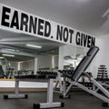 Earned. Not Given. Gym Motivation Quotes Wall Sticker