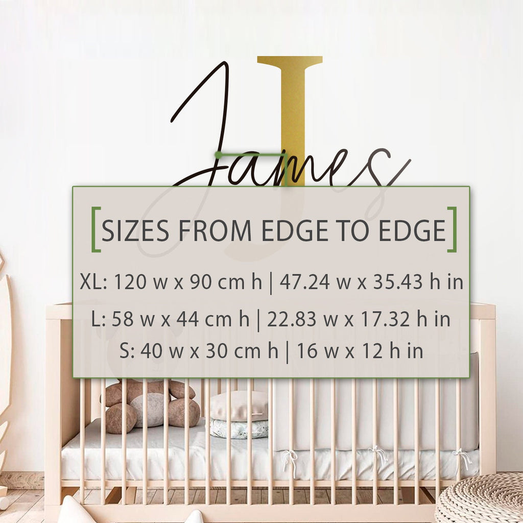 Personalized Name Wall Decal: Kids Monogram Initial Decor