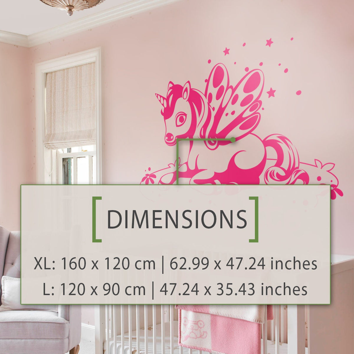 Personalized Unicorn Wall Decal: Magical Nursery Decor