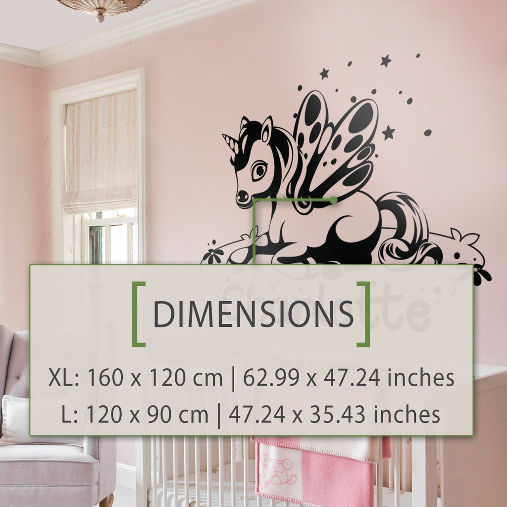 Personalized Unicorn Wall Decal: Magical Nursery Decor