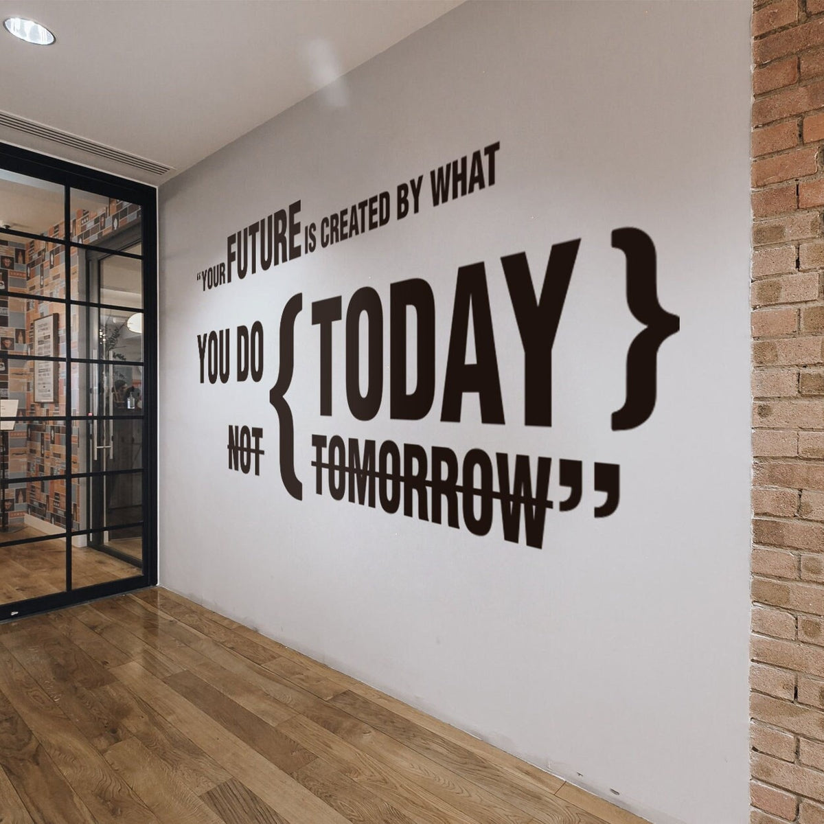 Inspirational Office Wall Decal: Minimalist Vinyl Art Decor