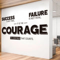 Inspirational Office Wall Decals: Success, Failure, Courage