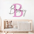 Personalized Name Wall Decal: Kids Monogram Initial Decor