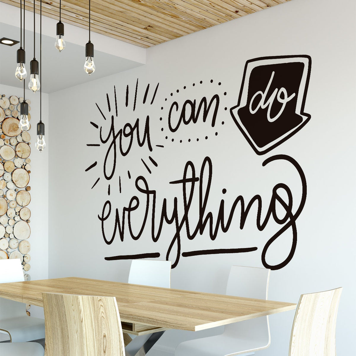 Motivational Office Wall Decal: 'You Can Do Everything' Art