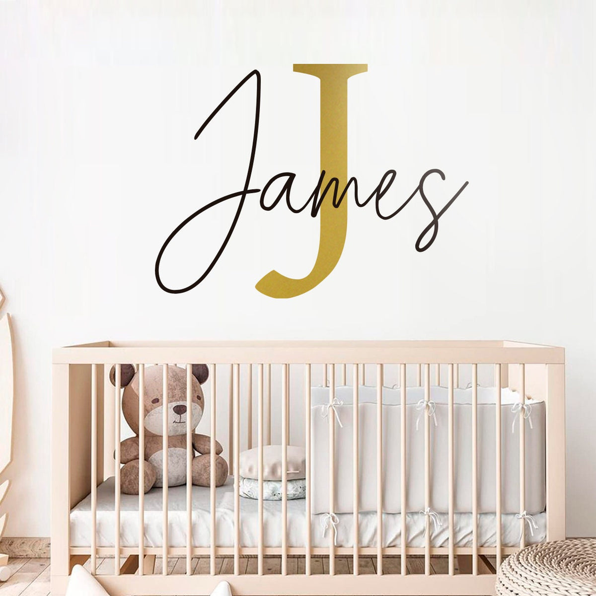 Personalized Name Wall Decal: Kids Monogram Initial Decor