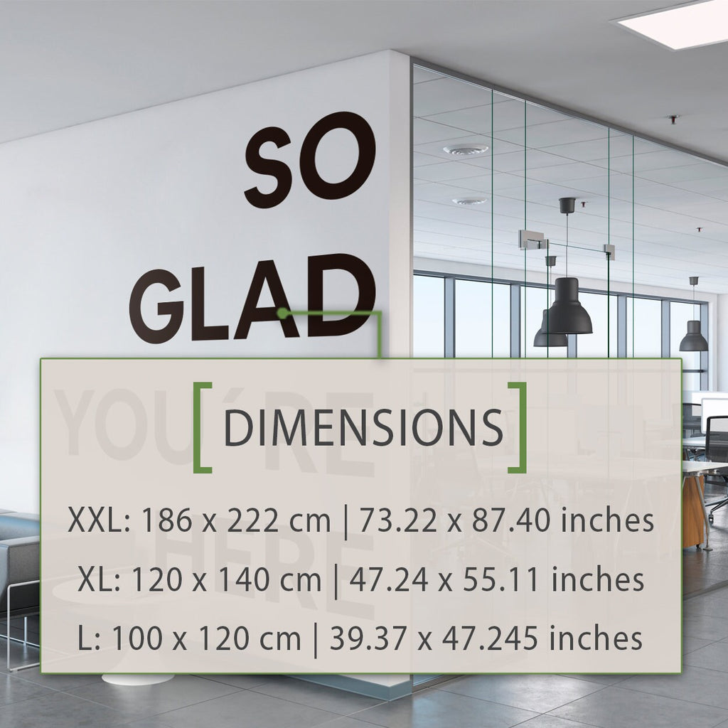 So Glad You Are Here Office Walls Art Decor Wall Sticker