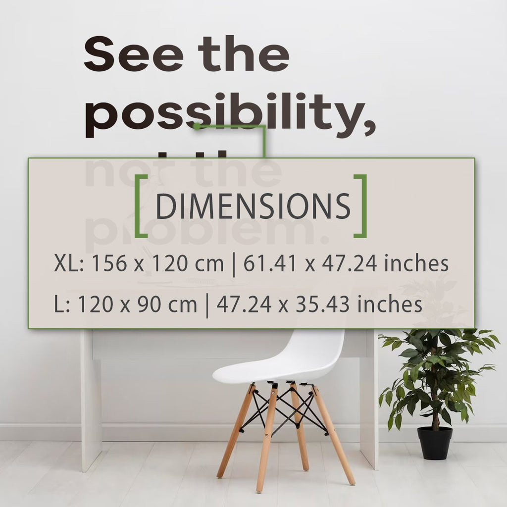 See The Possibility Not The Problem Motivation Office Wall Decal