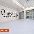 Hip Hop Dance Studio Wall Decal - Graffiti Style