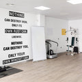 Nothing Can Destroy You, Only Your Own Mindset Can. Gym Wall Art Decal Sticker