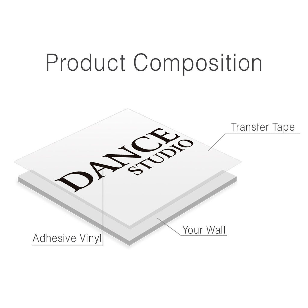 Dance Studio Wall Decal: Academy Decor, Large Wall Art
