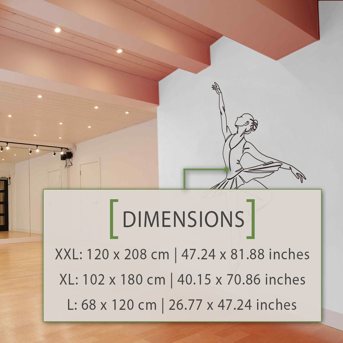 Ballerina Wall Decal: Dance Studio Decor Stickers