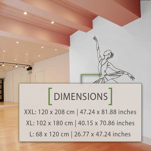 Ballerina Wall Decal: Dance Studio Decor Stickers