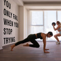 Gym Wall Decal: Motivational Fitness Art Decor