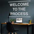 Welcome to the Process Wall Decal: Motivational Office Decor