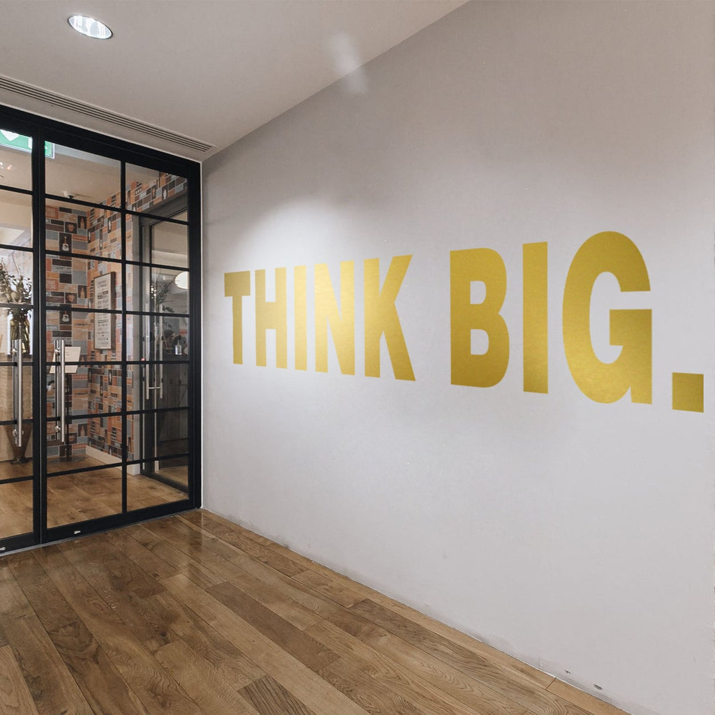 Think Big Office Wall Decal: Inspiring Motivational Decor