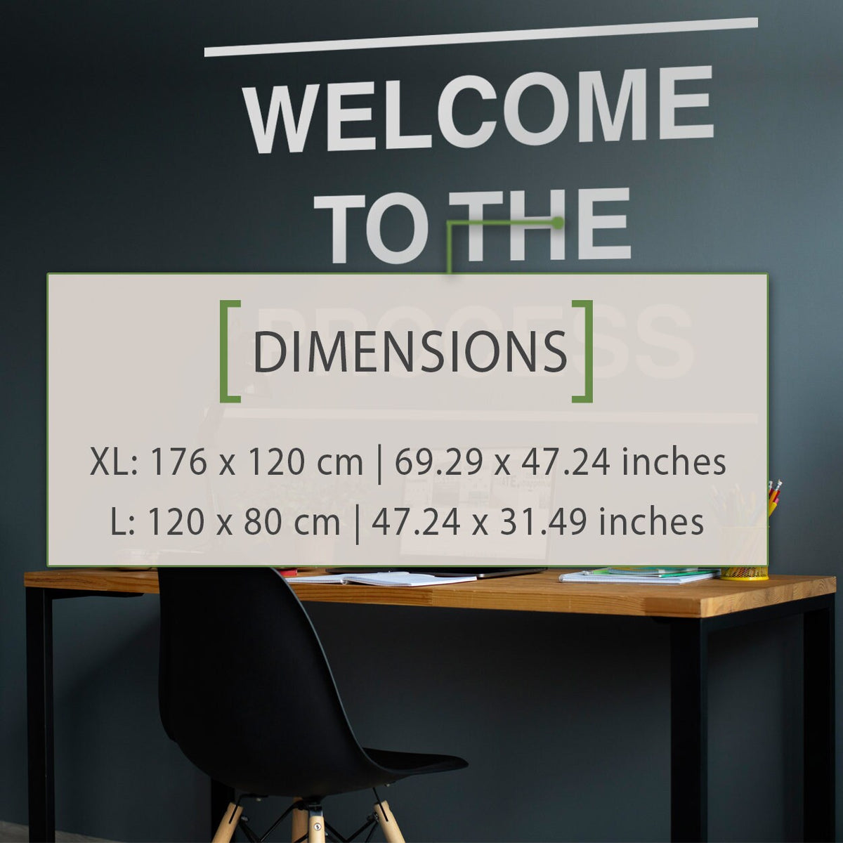 Welcome to the Process Wall Decal: Motivational Office Decor