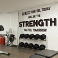 Strength Gym Wall Decal: Fitness Exercise Sticker