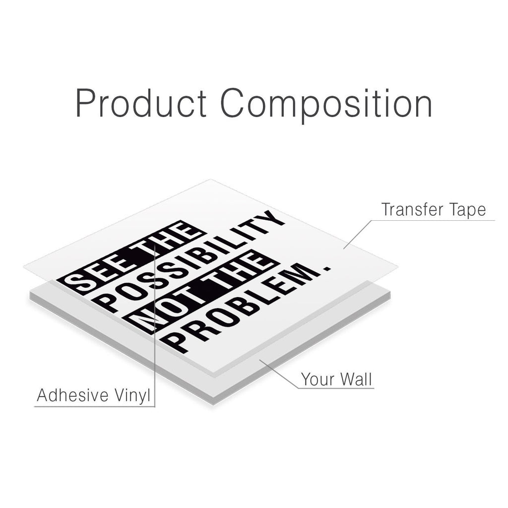 Inspirational Office Wall Decal: See the Possibility Quote