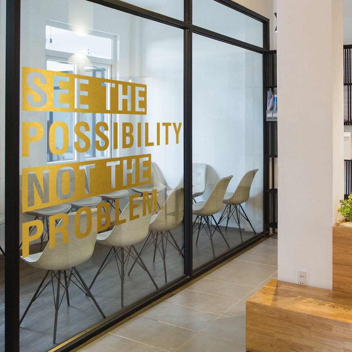 Inspirational Office Wall Decal: See the Possibility Quote