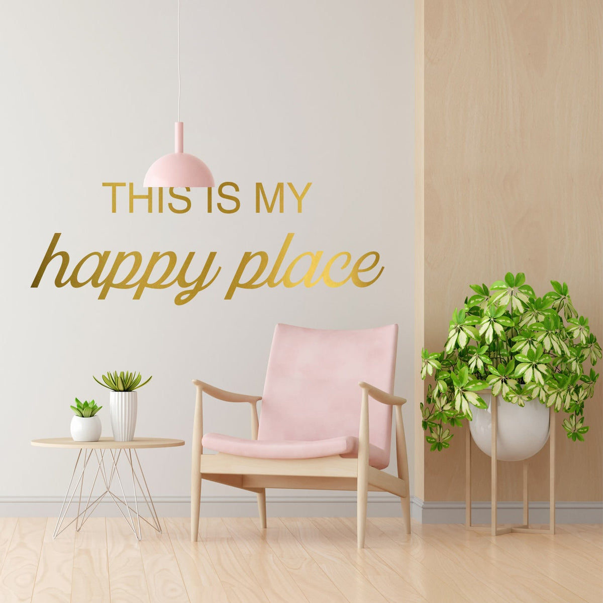 This Is My Happy Place Wall Decal, Minimalist Home Decor