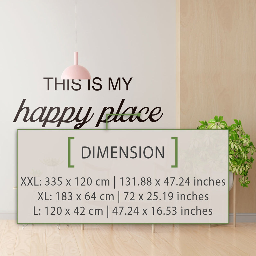This Is My Happy Place Wall Decal, Minimalist Home Decor