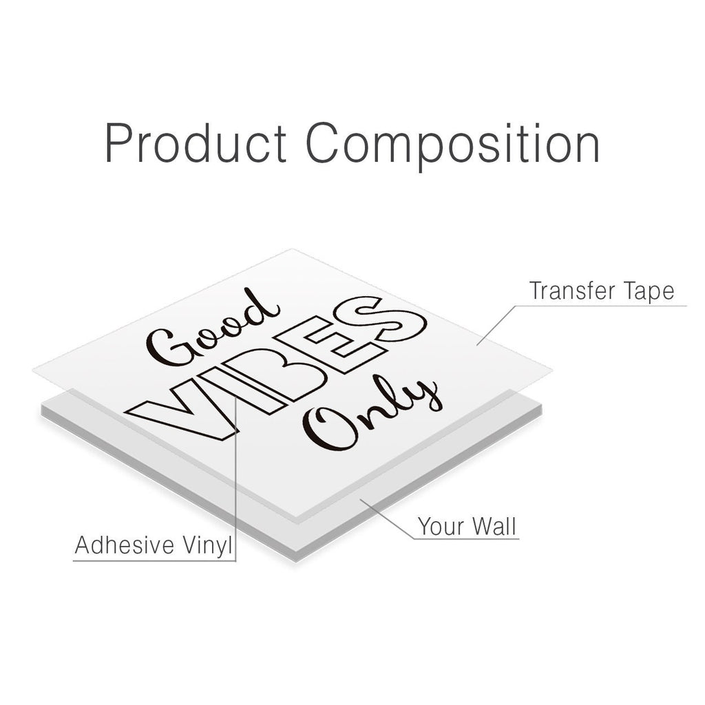 Good Vibes Only Wall Decal: Inspiring Home Decor Sticker