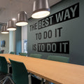 Motivational Office Quote Wall Decal: Inspiring Words, Modern Decor