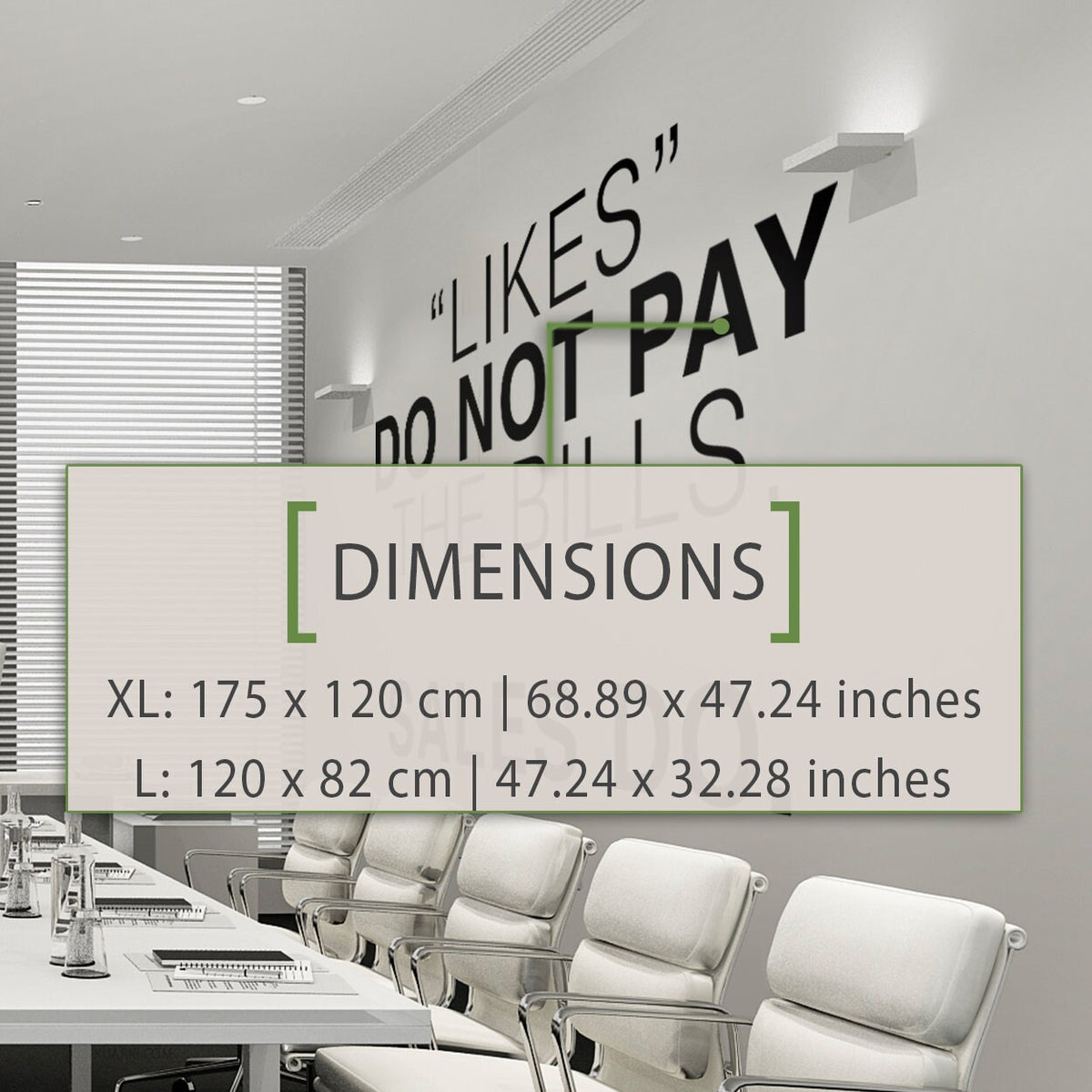 Sales Motivation Wall Decal: Office Decor Stickers
