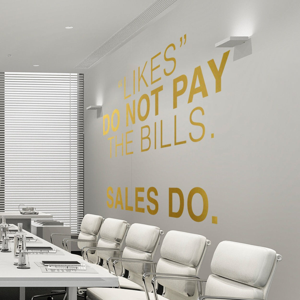 Sales Motivation Wall Decal: Office Decor Stickers