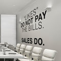 Sales Motivation Wall Decal: Office Decor Stickers