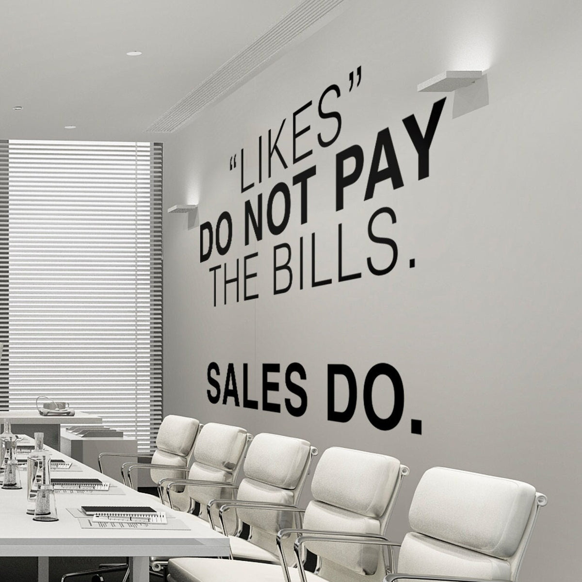 Sales Motivation Wall Decal: Office Decor Stickers