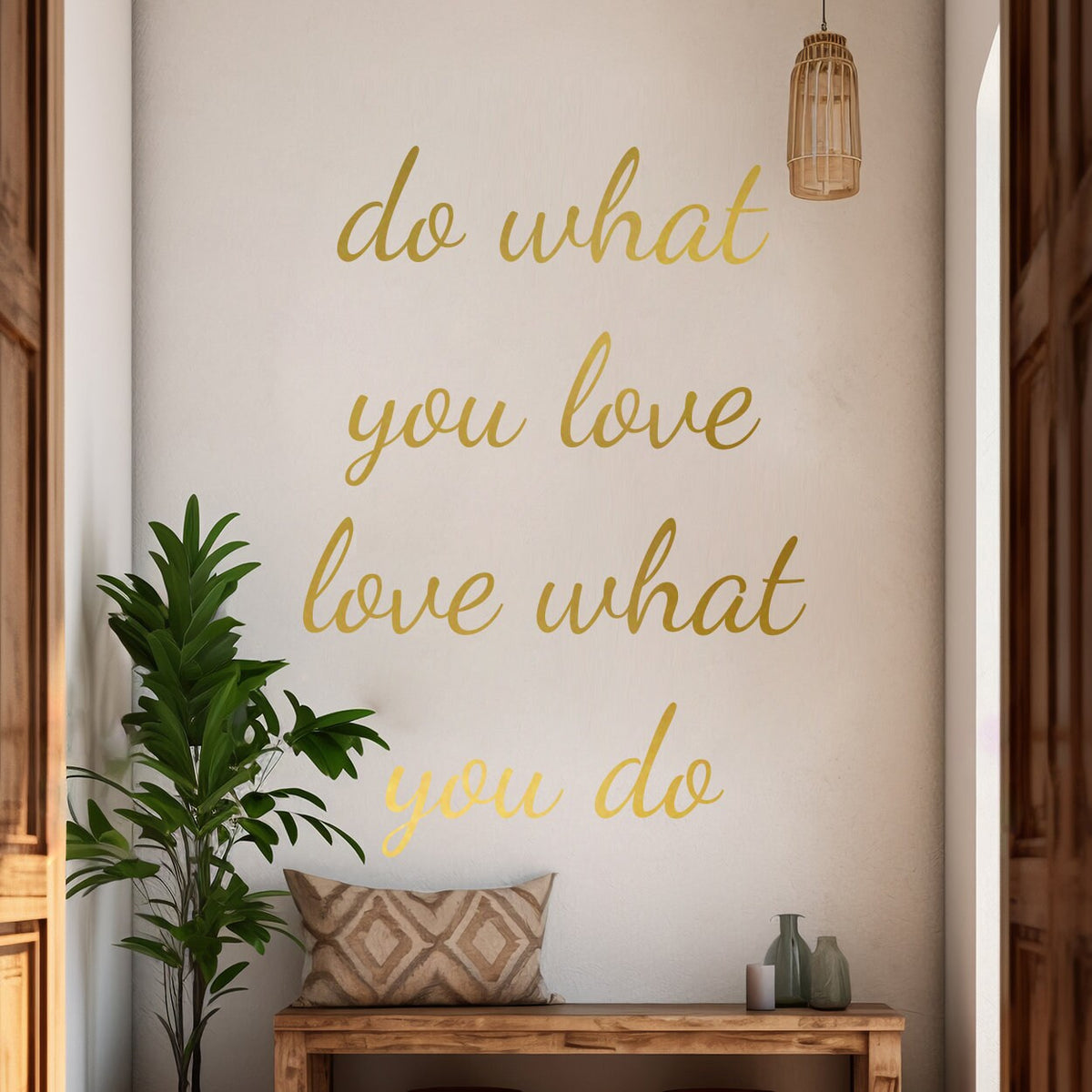 Do What You Love Wall Decal: Motivational Office Decor