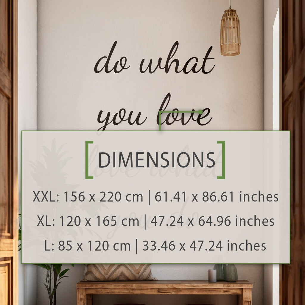 Do What You Love Wall Decal: Motivational Office Decor