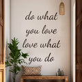 Do What You Love Wall Decal: Motivational Office Decor