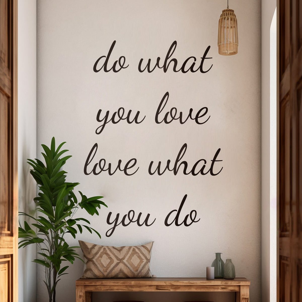 Do What You Love Wall Decal: Motivational Office Decor