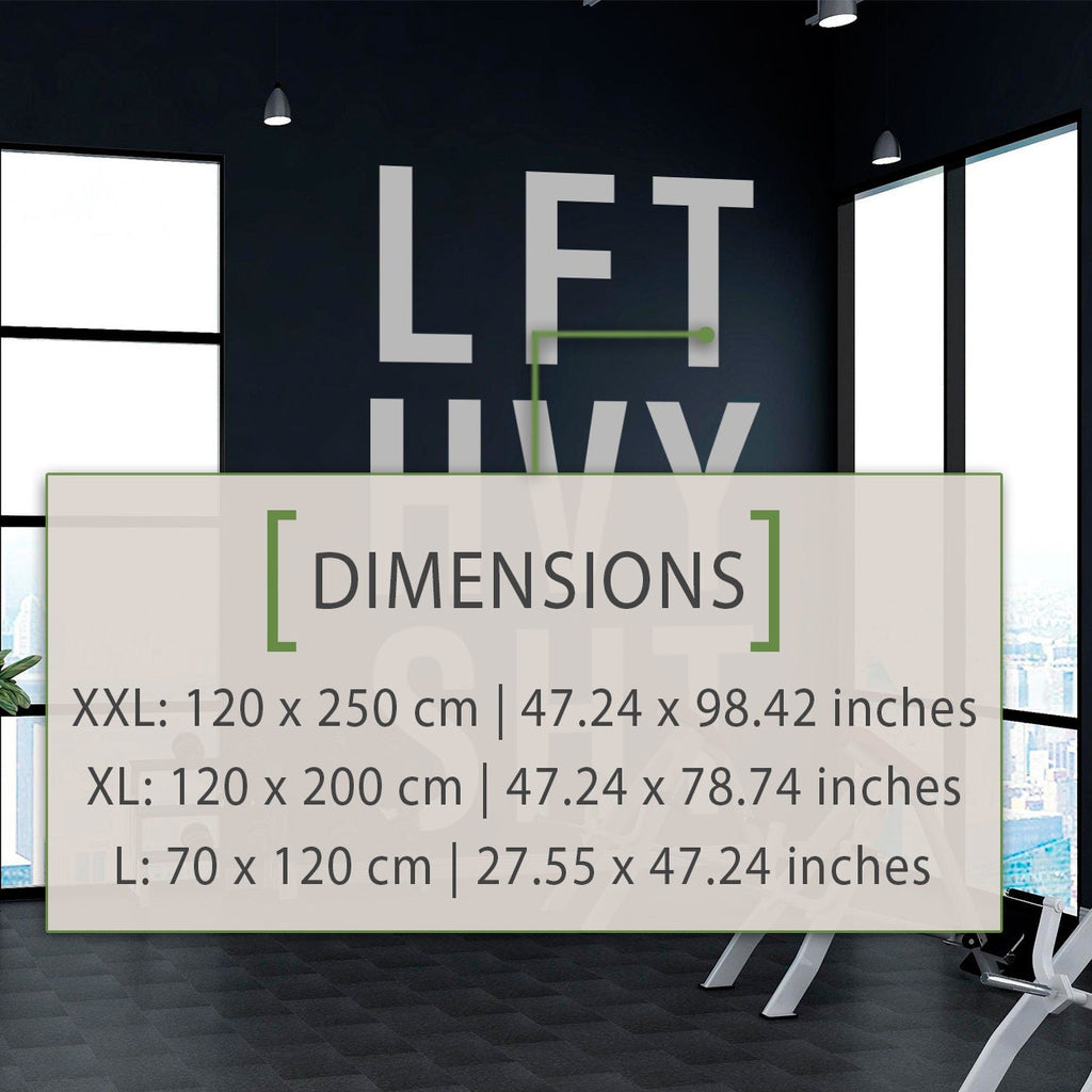 Lft Hvy Sht Gym Wall Decal: Fitness Center Workout Sticker