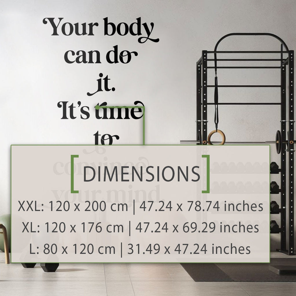 Inspirational Exercise Wall Art Vinyl Decals for Home Gym