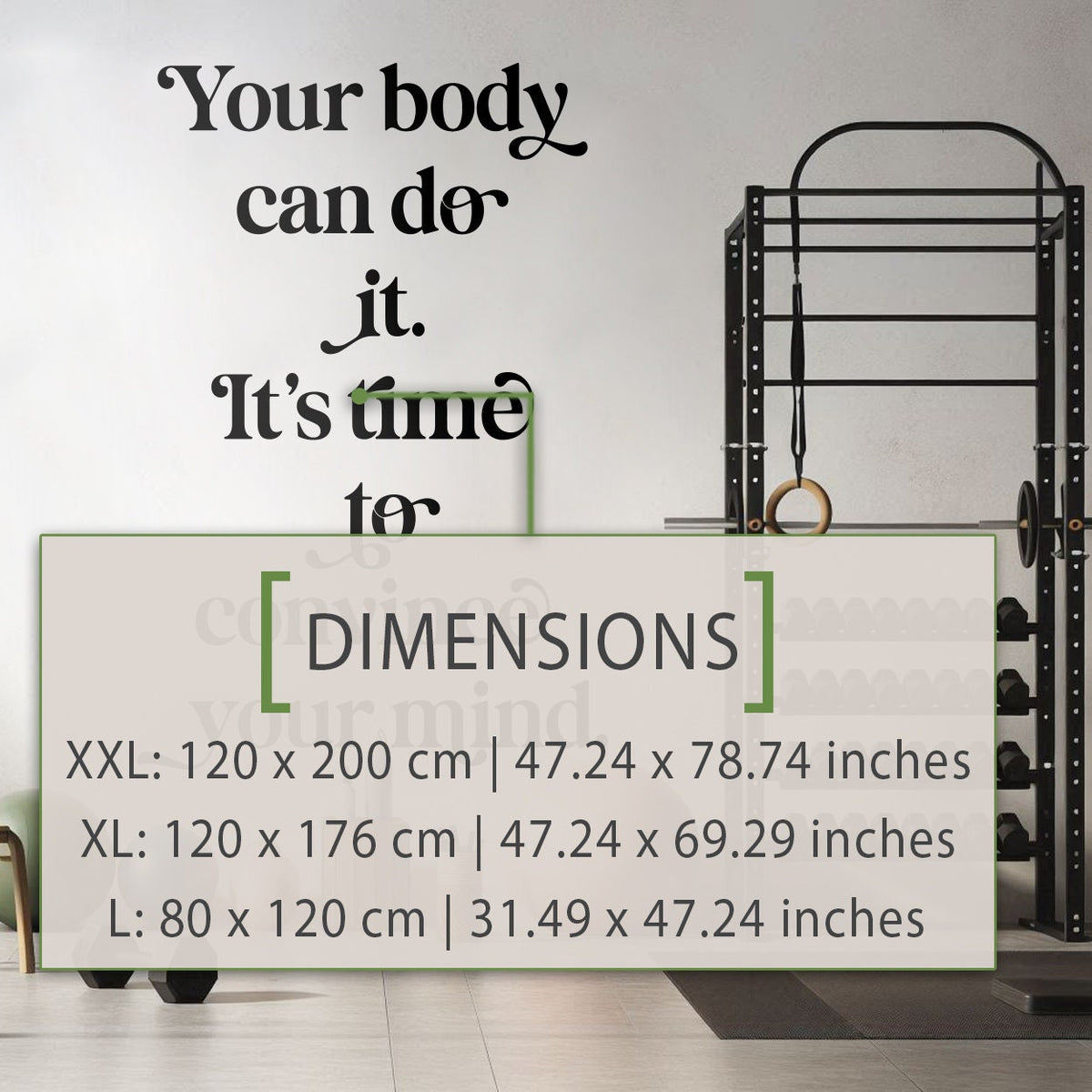 Inspirational Exercise Wall Art Vinyl Decals for Home Gym