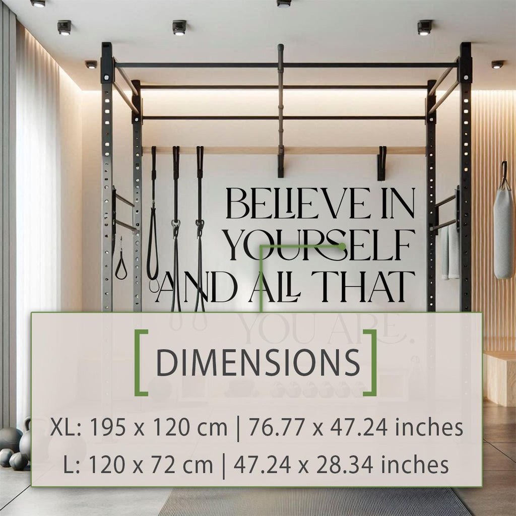 Motivational Gym Wall Sticker for Fitness and Bodybuilding Inspiration