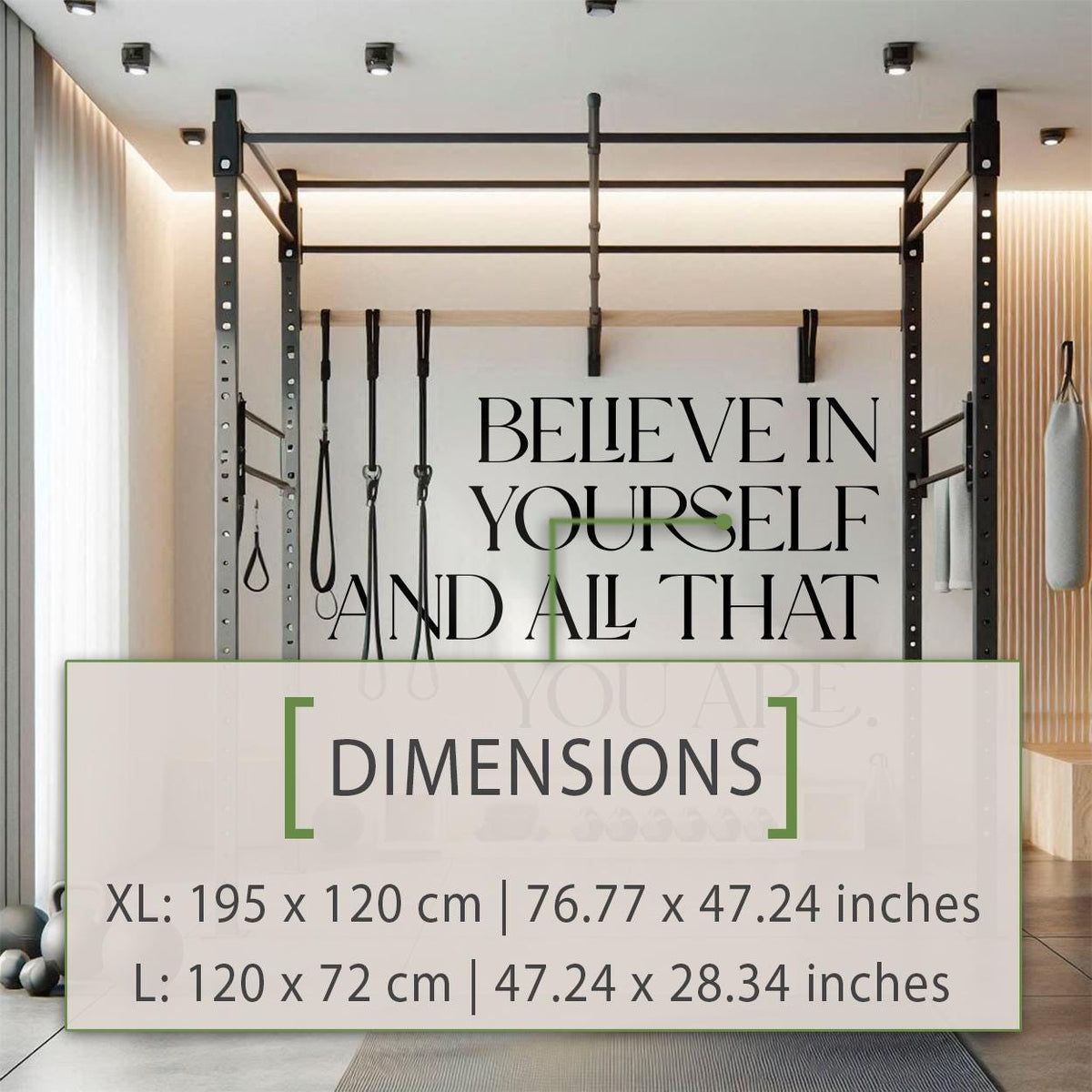 Motivational Gym Wall Sticker for Fitness and Bodybuilding Inspiration