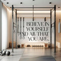 Motivational Gym Wall Sticker for Fitness and Bodybuilding Inspiration