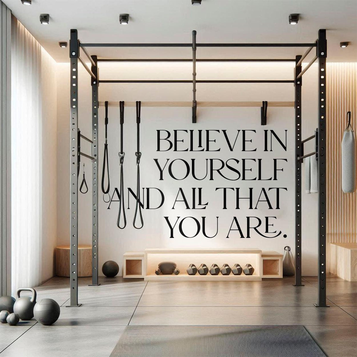 Motivational Gym Wall Sticker for Fitness and Bodybuilding Inspiration