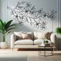 Cherry Blossom Wall Decal: Spring Floral Vinyl Decor