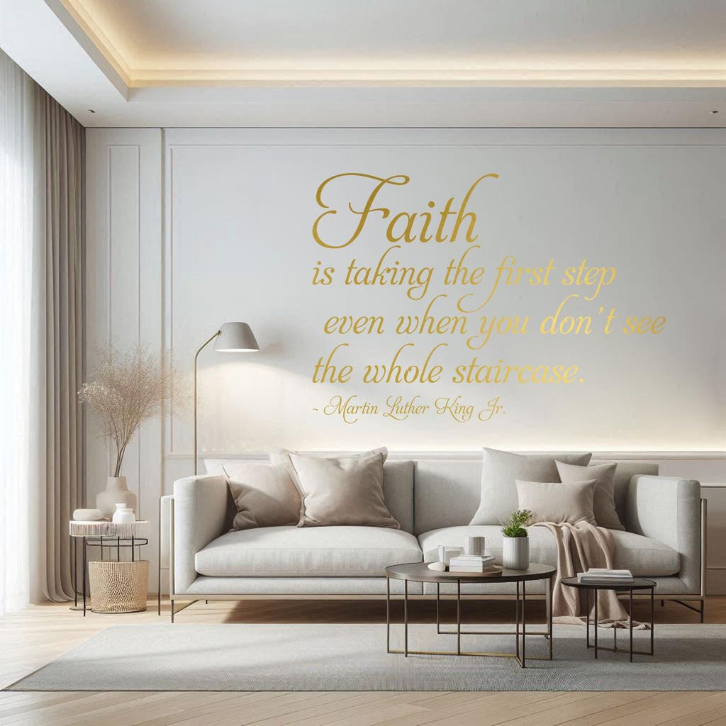 Inspirational Martin Luther King Quote Vinyl Sticker for Home or Office Décor