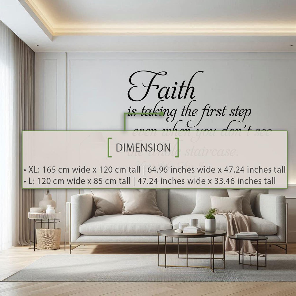 Inspirational Martin Luther King Quote Vinyl Sticker for Home or Office Décor