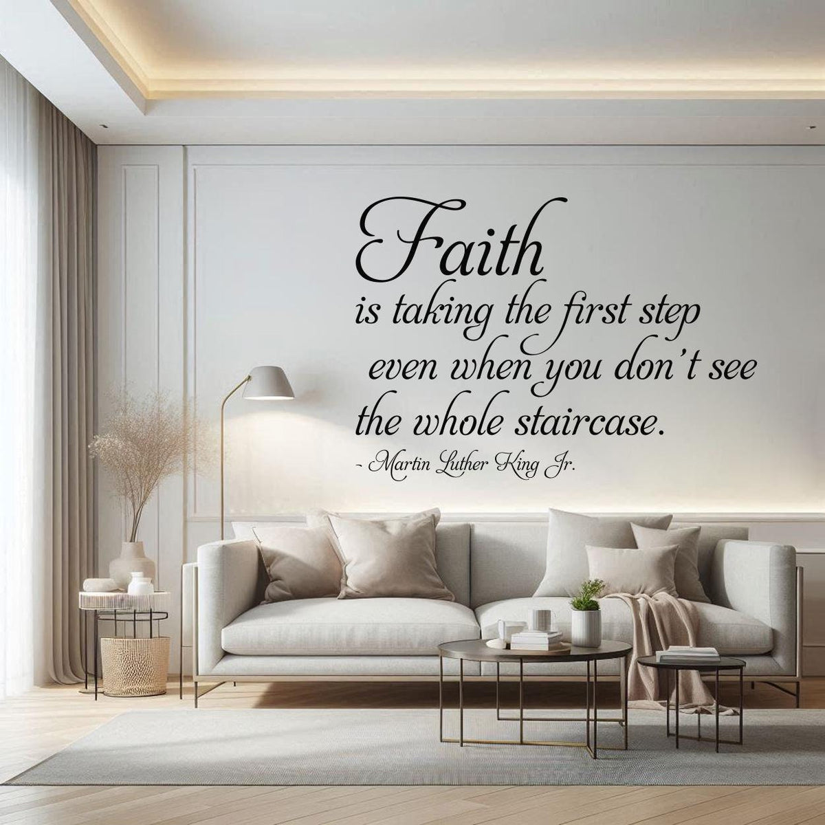 Inspirational Martin Luther King Quote Vinyl Sticker for Home or Office Décor