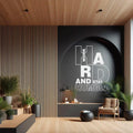 Inspiring Vinyl Wall Art for Office Motivation and Home Decor 'Work Hard Stay Humble'