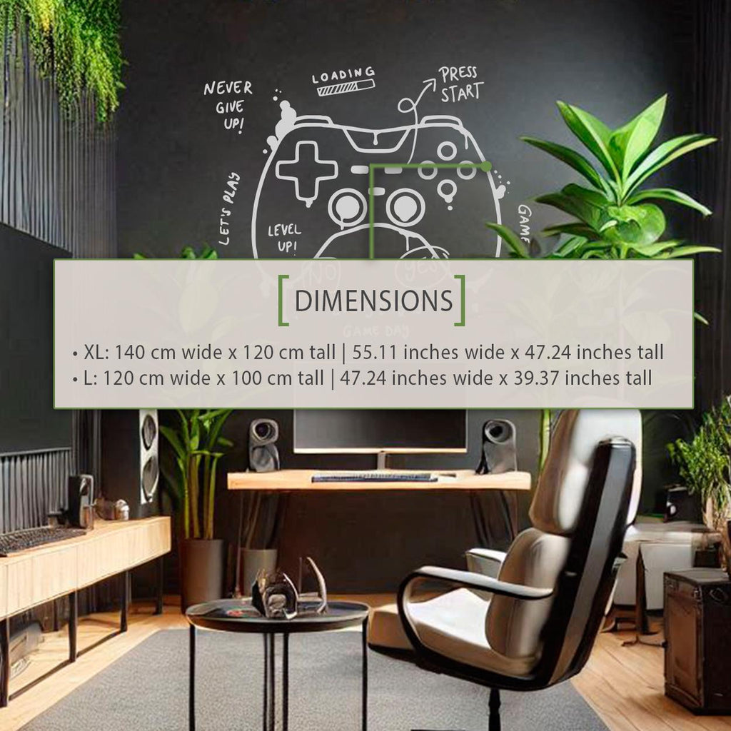 Melting Game Controller Wall Decal, Gamer Room Decor, Battlestation Sticker